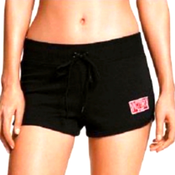 Rare VS Victoria's Secret Sport Booty Logo Vintage Shorts L Y2K OBO GYM - Picture 2 of 3